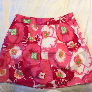 Lilly Pulitzer Hotty Pink Cherry Begonias skirt